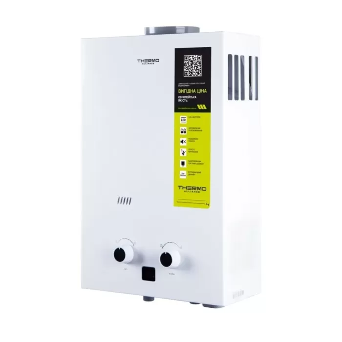 Водонагреватель проточный газовый дымоходный Thermo Alliance JSD 20-10CL